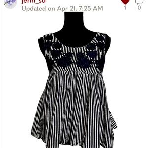 Sage the Label Floral Stripe Top